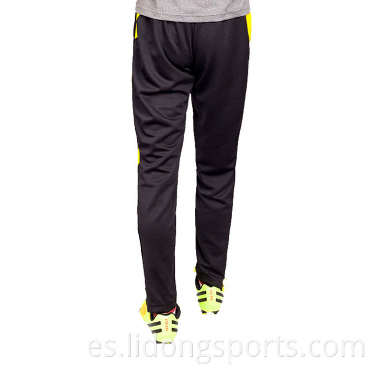 Pantalones largos de fútbol deportivos con cintura elástica para hombres y niños de alta calidad